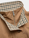 Check Contrast Bomber Jacket