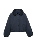 Thermowarmth&trade; Cord Collar Short Padded Jacket