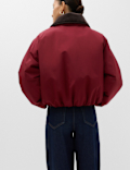 Thermowarmth&trade; Cord Collar Short Padded Jacket
