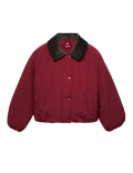 Thermowarmth&trade; Cord Collar Short Padded Jacket