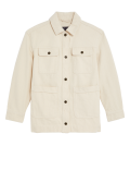 Pure Cotton Denim Utility Jacket