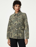 Cotton Rich Camo Utility Jacket