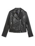 Faux Leather Biker Jacket
