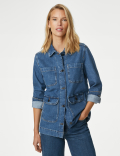 Cotton Rich Denim Utility Jacket
