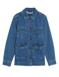Cotton Rich Denim Utility Jacket