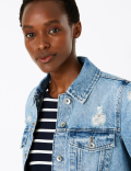 Denim Distressed Jacket