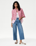 Cotton Rich Denim Jacket with Stretch