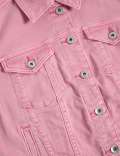 Cotton Rich Denim Jacket with Stretch