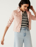 Cotton Rich Denim Jacket with Stretch