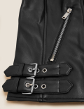 Faux Leather Biker Jacket