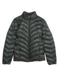 Feather & Down Animal Print Puffer Jacket