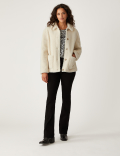 Teddy Textured Collared Jacket