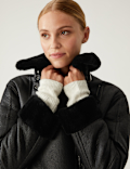 Faux Shearling Aviator Jacket