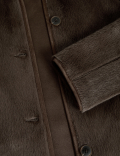 Faux Fur Longline Coat