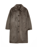 Faux Fur Longline Coat