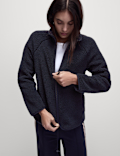 Borg Lightweight Funnel Neck Jacket