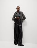 Borg Lightweight Funnel Neck Jacket