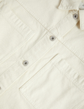 Pure Cotton Denim Relaxed Shacket
