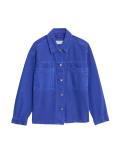 Pure Cotton Denim Relaxed Shacket