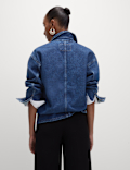 Pure Cotton Denim Relaxed Shacket