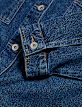 Pure Cotton Denim Relaxed Shacket