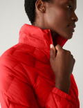 Feather & Down Quilted Hooded Puffer Jacket