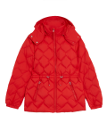 Feather & Down Quilted Hooded Puffer Jacket