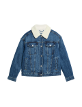 Denim Borg Lined Jacket