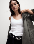 Faux Shearling Borg Lined Aviator Jacket
