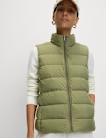 Feather & Down Packaway Funnel Neck Gilet