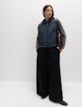 Waterproof Padded Hooded Cropped Gilet