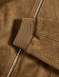 Suedette Lightweight Bomber Jacket
