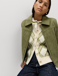 Suedette Harrington Jacket