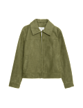 Suedette Harrington Jacket