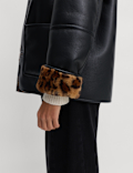 Faux Leather Animal Print Reversible Jacket