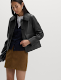 Faux Leather Lightweight Jacket