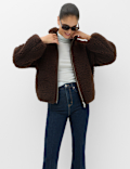 Borg Funnel Neck Jacket