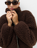 Borg Funnel Neck Jacket