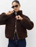 Borg Funnel Neck Jacket