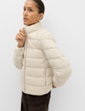 Feather & Down Padded Puffer Jacket
