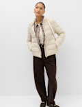 Feather & Down Padded Puffer Jacket