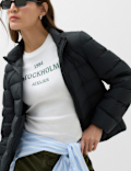 Feather & Down Padded Puffer Jacket