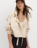 Pure Cotton Short Utility Jacket