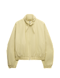 Cotton Rich Funnel Neck Bomber Jacket