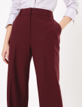 Straight Leg High Rise Trousers
