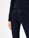 Belted Tapered Jeans
