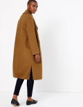 Wool Checked Reversible Overcoat