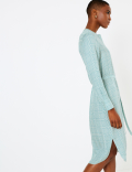 Checked Midi Shirt Dress