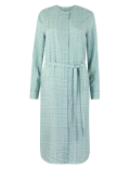 Checked Midi Shirt Dress
