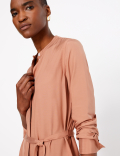 Button Detailed Shirt Dress